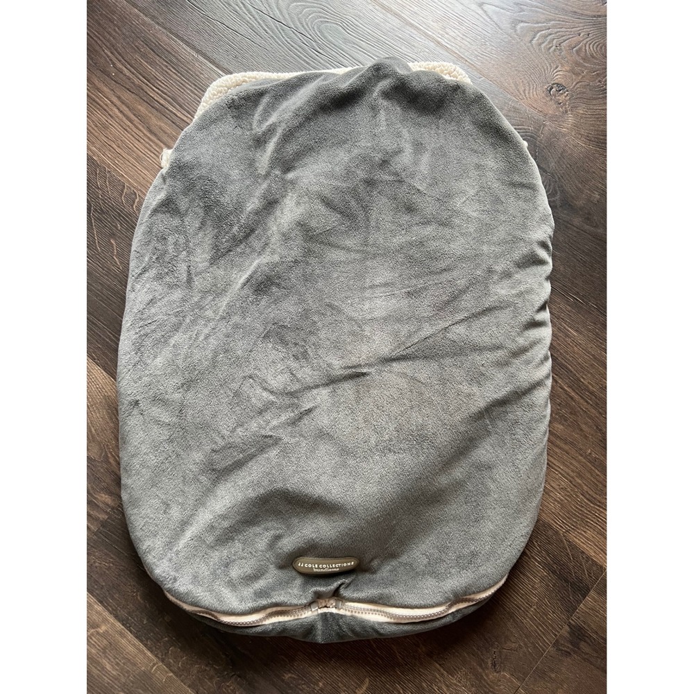 JJ Cole Collections‎ Bundleme Car Seat Stroller Cover Gray Plush Cozy